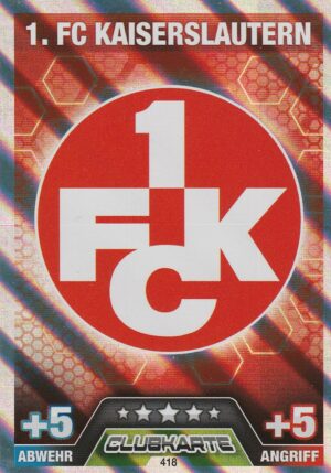 418. Clubkarte (1.FC Kaiserslautern) Clubkarte
