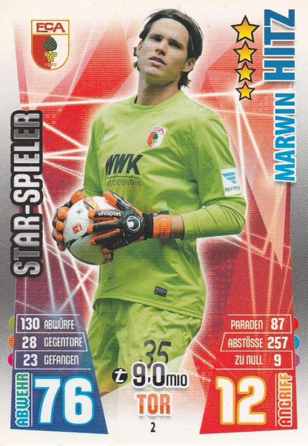 002. Marwin Hitz (FC Augsburg) Star-Spieler