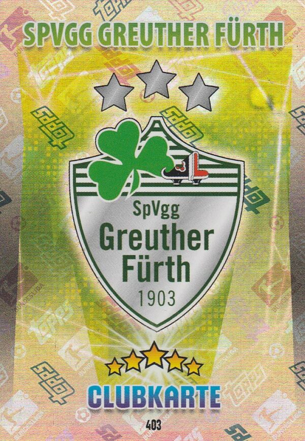 403. Clubkarte(SpVgg Greuther Fürth)