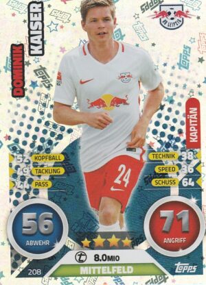208. Dominik Kaiser (RB Leipzig) Käpitan