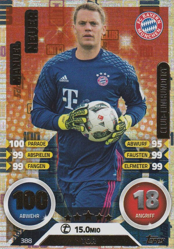 388. Manuel Neuer (FC Bayern München) Club 100